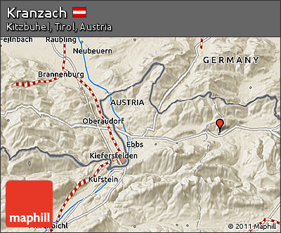 Shaded Relief 3D Map of Kranzach