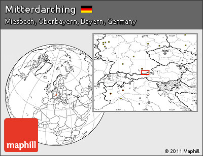 Blank Location Map of Mitterdarching