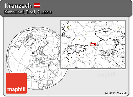 Blank Location Map of Kranzach