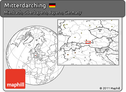 Blank Location Map of Mitterdarching