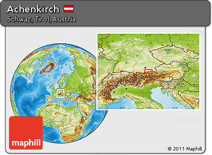 Physical Location Map of Achenkirch