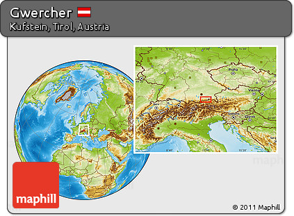 Physical Location Map of Gwercher