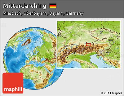 Physical Location Map of Mitterdarching