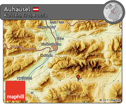 Physical Map of Auhäusel