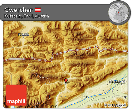 Physical Map of Gwercher