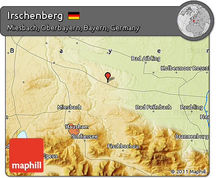 Physical Map of Irschenberg