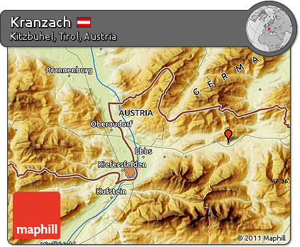 Physical Map of Kranzach