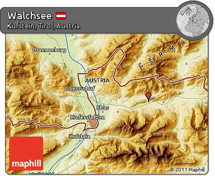 Physical Map of Walchsee