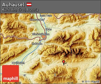 Physical Map of Auhäusel