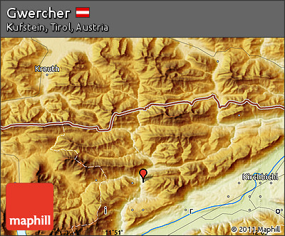 Physical Map of Gwercher