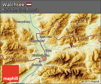 Physical Map of Walchsee