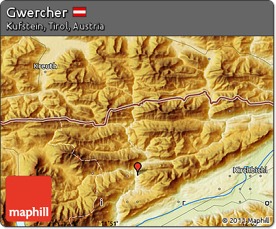 Physical Map of Gwercher