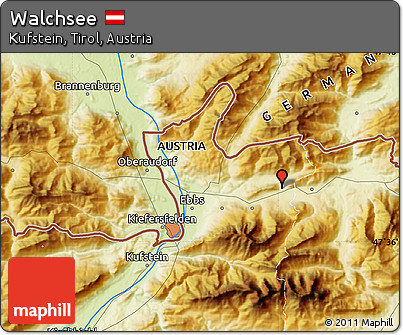 Physical Map of Walchsee