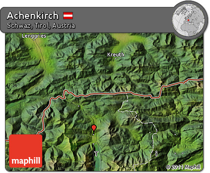 Satellite Map of Achenkirch