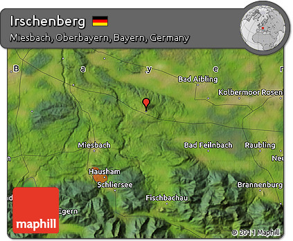 Satellite Map of Irschenberg
