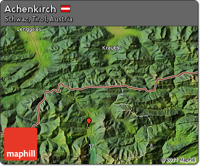 Satellite Map of Achenkirch