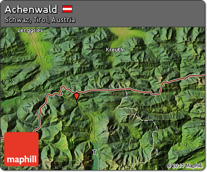 Satellite Map of Achenwald