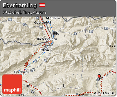 Shaded Relief Map of Eberhartling