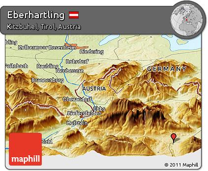 Physical Panoramic Map of Eberhartling