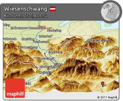 Physical Panoramic Map of Wiesenschwang