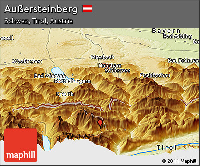 Physical Panoramic Map of Außersteinberg
