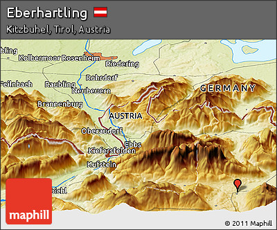 Physical Panoramic Map of Eberhartling