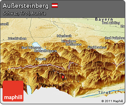 Physical Panoramic Map of Außersteinberg