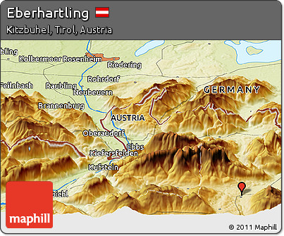 Physical Panoramic Map of Eberhartling