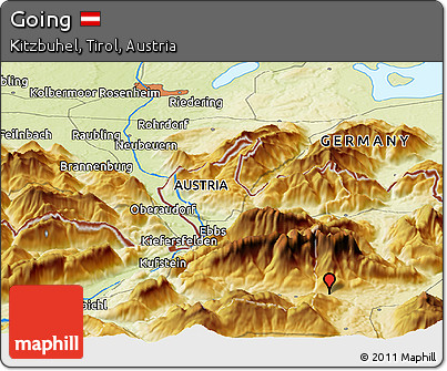 Physical Panoramic Map of Going