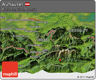 Satellite Panoramic Map of Auhäusel