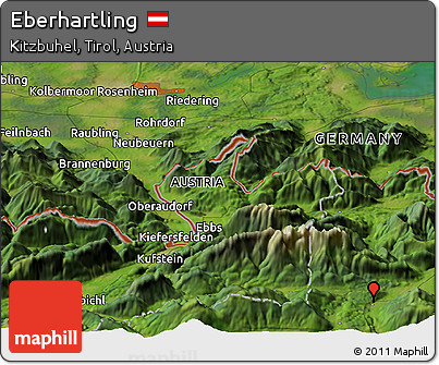 Satellite Panoramic Map of Eberhartling
