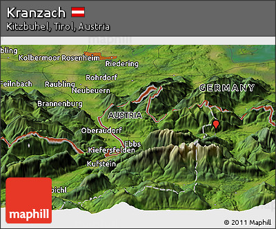Satellite Panoramic Map of Kranzach