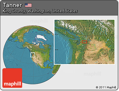 Satellite Location Map of Tanner