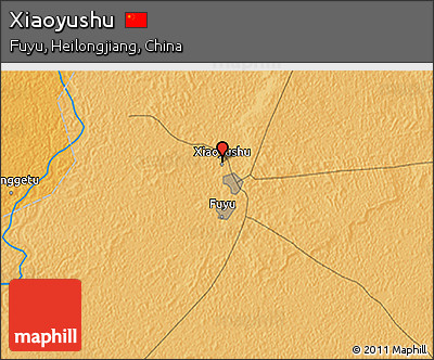 Political 3D Map of Xiaoyushu