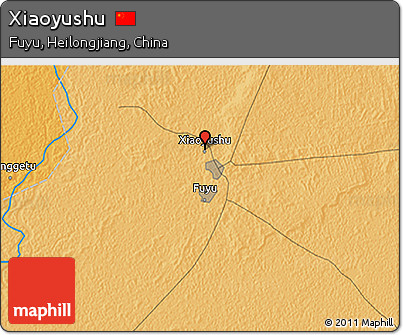 Political 3D Map of Xiaoyushu