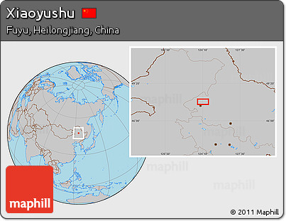 Gray Location Map of Xiaoyushu