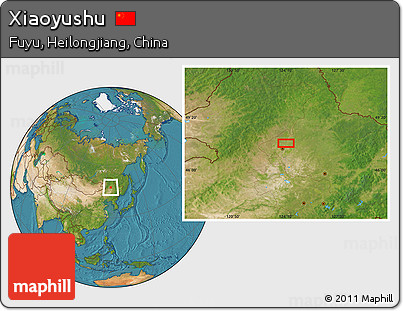 Satellite Location Map of Xiaoyushu