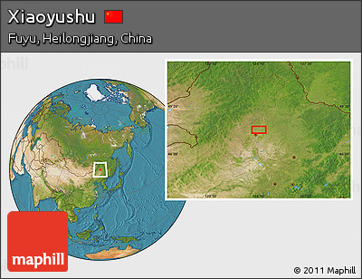 Satellite Location Map of Xiaoyushu