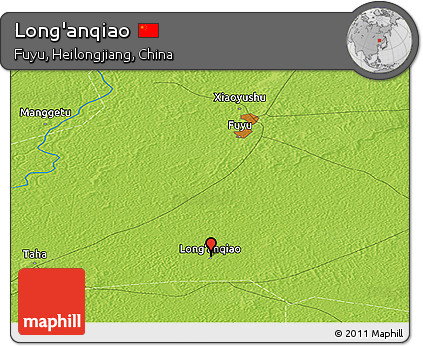 Physical Panoramic Map of Long'anqiao