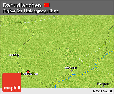Physical Panoramic Map of Dahudianzhen