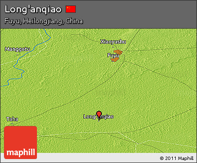 Physical Panoramic Map of Long'anqiao