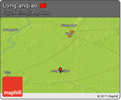 Physical Panoramic Map of Long'anqiao