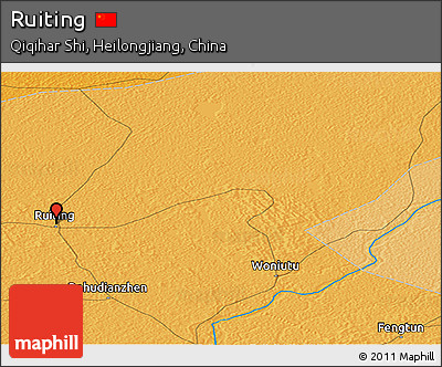 Political Panoramic Map of Ruiting