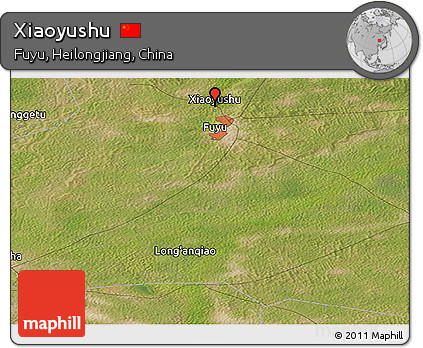 Satellite Panoramic Map of Xiaoyushu