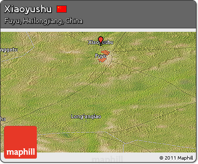 Satellite Panoramic Map of Xiaoyushu
