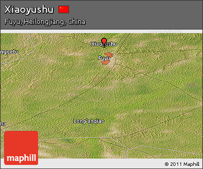 Satellite Panoramic Map of Xiaoyushu