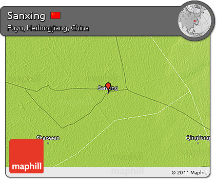 Physical 3D Map of Sanxing