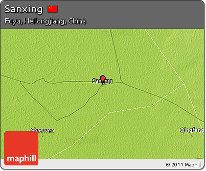 Physical 3D Map of Sanxing