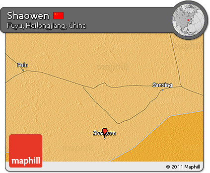 Political 3D Map of Shaowen