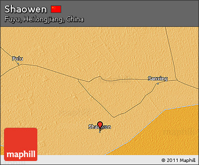 Political 3D Map of Shaowen